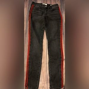 Pacsun jeans PacSun Black Jeggings with Red Side Stripe